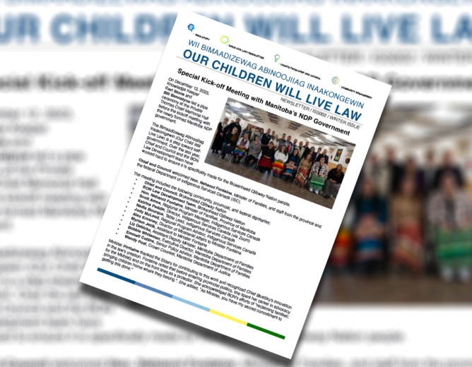 Our Children Will Live Law – Newsletter (Winter Issue)