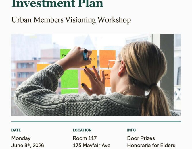 Urban Members Visioning Workshop – June 8